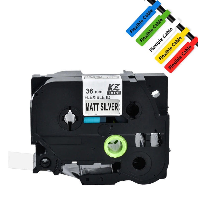 1PCS 36mm black on white tze261 compatible brother p touch printer laminated label tape tze-161 tze661 tz-M961 tze-461