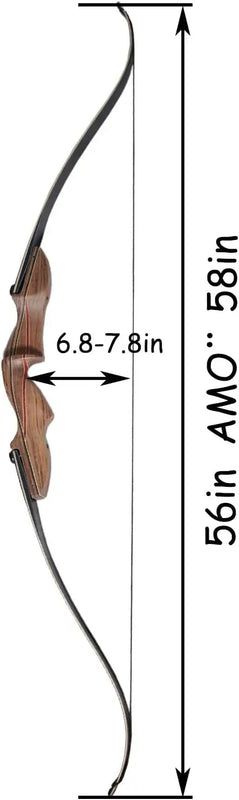 58 Inch Wooden Riser LIF Interface Recurve Bow Set | SAMAG