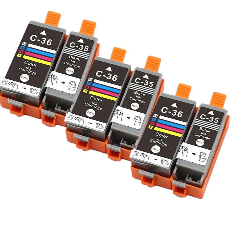 Ink Cartridge PGI-35 PGI35 CLI-36 CLI36 Compatible PGI35 CLI36 for Canon PIXMA IP100 IP110 IP100B TR150 Printer