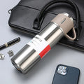 Free LOGO 3 In 1 set of  Thermos Mug Leak_Proof Travel Thermo Cup for Tea Water Coffee Thermo Cafe 500ML Double Stainless Steel