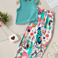 Summer Teenage Girls Clothing Set Off - Shoulder Ribbed | SAMAG