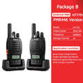 Retevis H777D (H777Upgraded) Walkie Talkie PMR/FRS Portable License-Free LCD Display Two Way Radio Long Range Type-C for Camping
