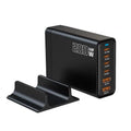 200W Desktop USB C Quick Charger GaN PD Fast Charger 6 Port Mobile Charging Adapter For Laptop iPhone 17 16 15 Samsung Xiaomi