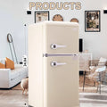 KRIB BLING 3.2 Cu.ft Compact Refrigerator, Mini Fridge with Freezer, Retro Design Small Drink Chiller for Home, Office
