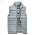 Men Winter Down Vests Mens waterproof Fashion Casual Down Sleeveless Vest Jackets Mens Autumn Couple Lightweight Work Waistcoat