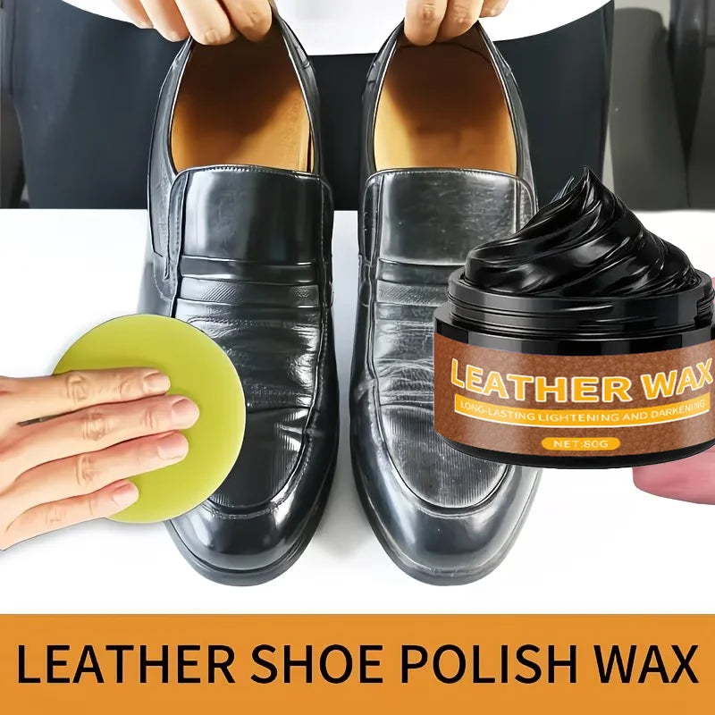 Premium Shoe Polish for Black Leather – Conditions & Shines, Protects Shoes, Bags & Jackets, Non-Greasy Finish, Long-Lasting Shi