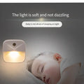 LED Night Light, EU Plug-in Smart Wireless Light Control Sensor Light, 220V Wall Light For Home Corridors, Bathrooms, Hallways