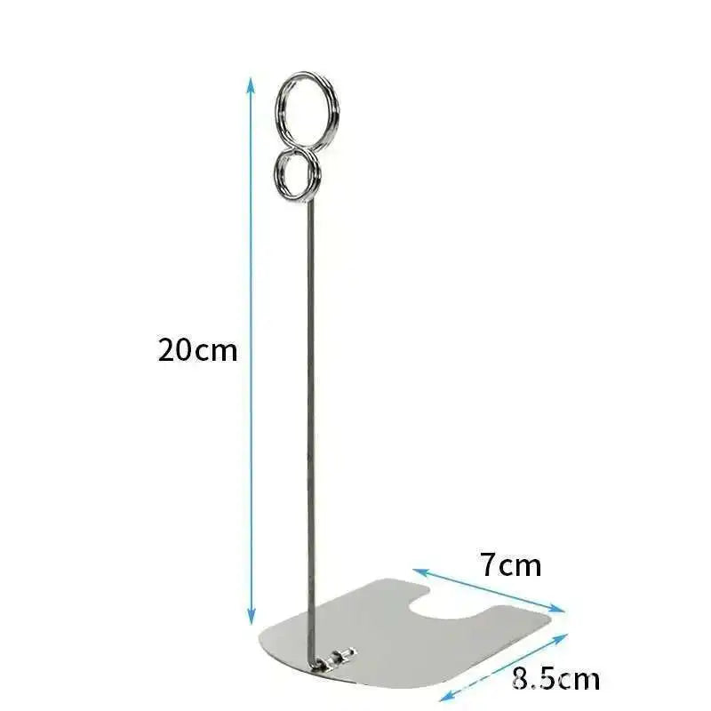 Metal Label Clip Bread Price Card Bakery Cake Shop Card Clip Display Standing | Loripos