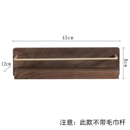 Kitchen Spice Bottle Storage Wooden Rack Multifunctional Wall Hanging Solid Brass Hook Bathroom Towel - View 12 | SAMAG