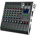 Professional Dj Audio Mixer 6 Channels Mixing Console With 99 Dsp Effects Bluetooth 48v Phantom Power And Vocal Cancellation