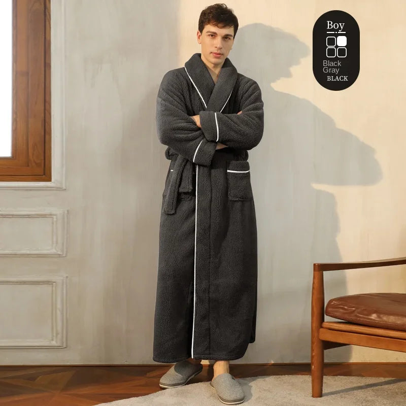 Autumn and Winter New Thick Comfortable Cotton Robe Men's | SAMAG