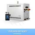 L Atcsteam Smart WIFI App Control Luxury 9KW Modern Design Sauna Steam Bath Machine Spa Turkish Bath Wet Steam Generator