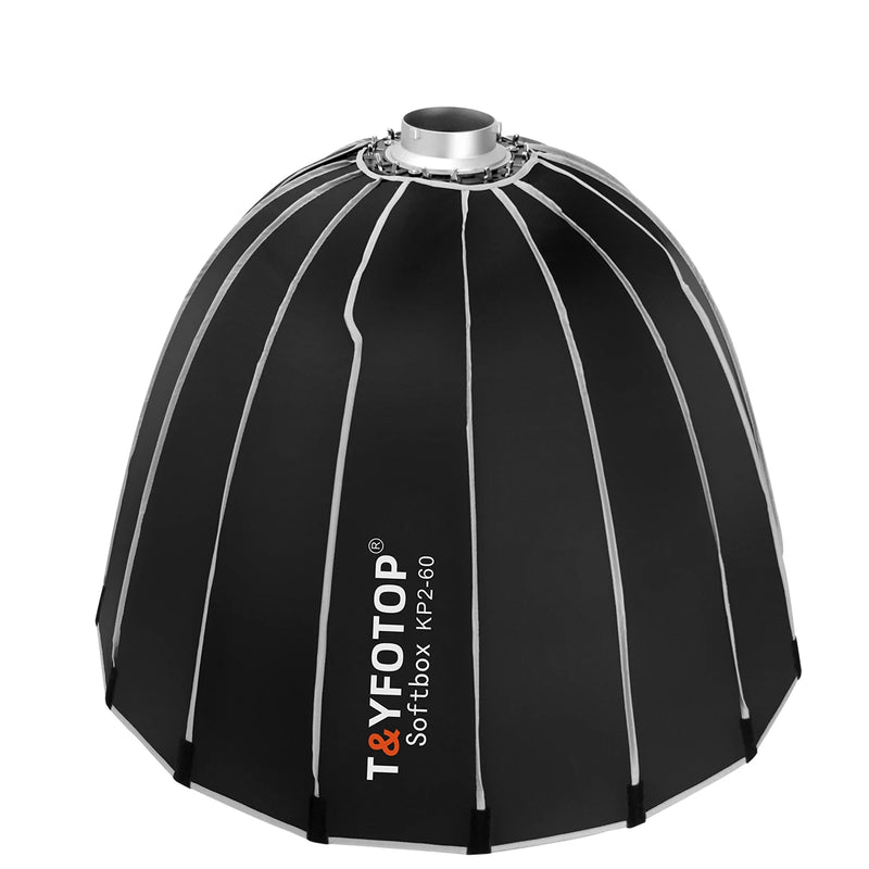 T&YFOTOP Hexadecagon Collapsible Softbox 60cm 70cm  Quickly Release Parabolic Deep Softbox for Bowens Elincrhom Profoto Mount
