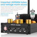 Douk Audio X1 HiFi JAN5725 Vacuum Tube Amplifier Bluetooth5.0 Receiver MM Phono Amp for Home Turntables Power Amp APTX-HD 160W*2