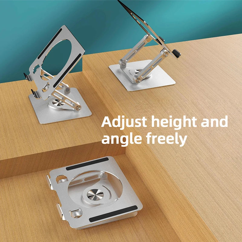 Desktop tablet stand, with hollowed-out heat dissipation, available in two options: rotatable and non-rotatable