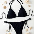 Highly elastic and sexy bikini set sleeveless, solid | SAMAG