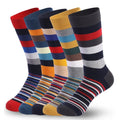 5 pairs of men's classic colored mid-calf socks | SAMAG