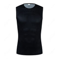 Cycling Base Layer Reflective Underwear White Cycling Jersey Sport Vest Men Undershirt Quick Dry Elastici Vest Road Bike Jersey