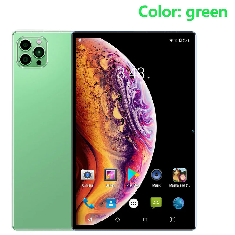 New 10.1 Inch Android Tablet Pc Google Play Octa Core Dual Cameras Dual SIM 3G Phone Call Tablets Global Version 4GB RAM 64GB