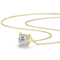 14K Gold Filled D VVS1 Moissanite Necklaces for Women Solitaire Pandent Diamond GRA Certified AU585 K - Visuel 3 | SAMAG