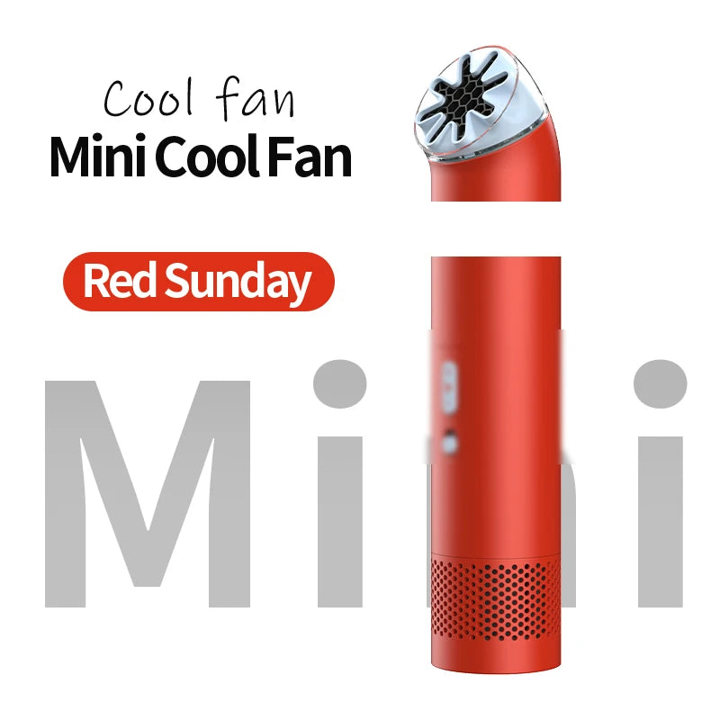 2026 Long Battery Life Leaveless Handheld Mini Wireless Fan Camping Sports Commuting Outdoor Fan Cold Air Summer Small Fan