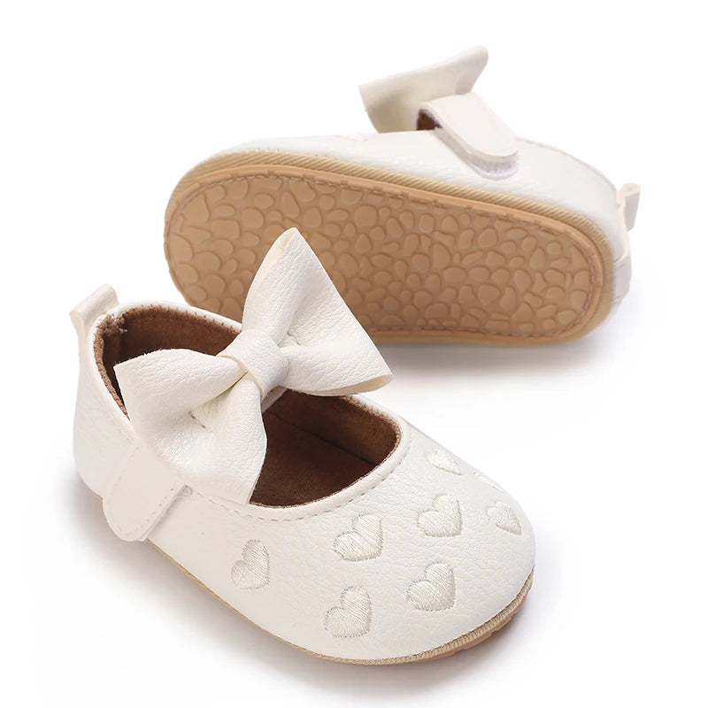 NEW Baby Baptist Shoes Girl Boy Shoes Lace Rubber Sole Anti-slip Toddler First Walkers Infant Crib Shoes Newborn Girl Moccasins
