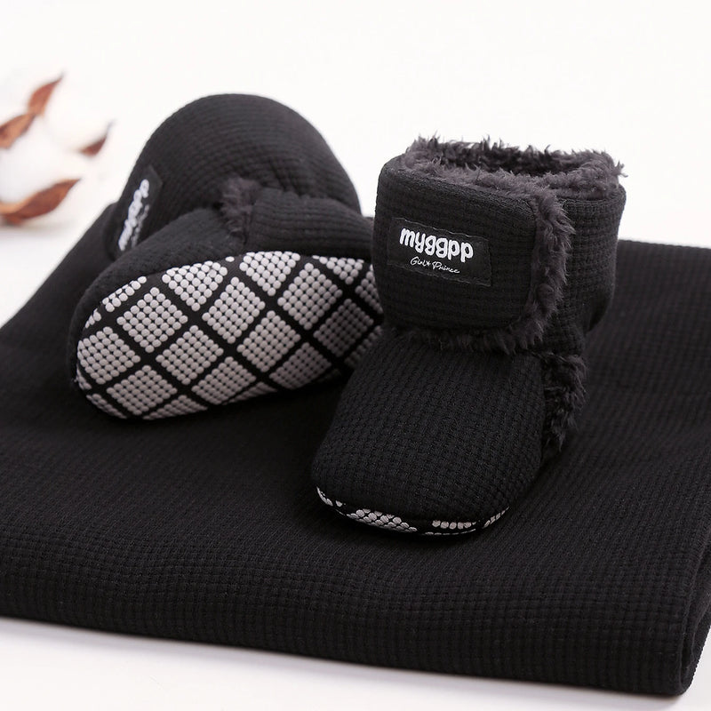 Newborn Infant Baby Girls Boys Warm Fleece Winter Booties - View 8 | SAMAG