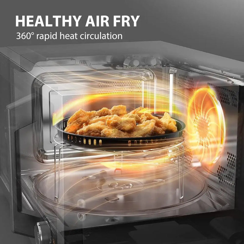 Convection Microwave Oven with Air Fryer, Inverter, Broil, 1000W, 27 Auto Menus & 47 Recipes, 1.0 Cubic Feet
