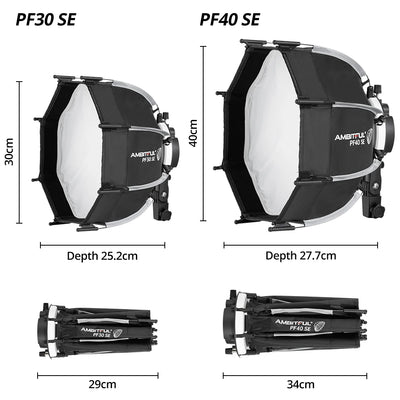 AMBITFUL PF30/40 Mini Speedlite Portable Octagon Umbrella | SAMAG