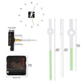 Wall Clock Quartz Movement Mechanism with Golden Hands Pointer Set, Metal Hook for Clock DIY Clock Repair Parts Replacement