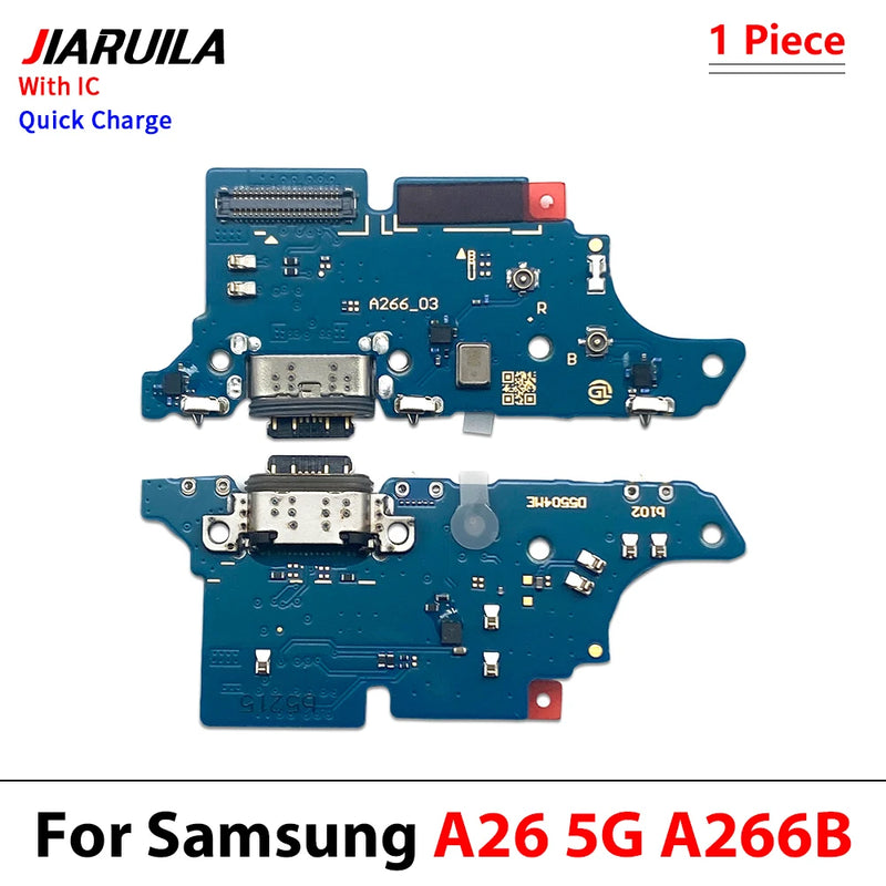 For Samsung A06 A16 A26 A36 A56 A07 A17 A37 A57 4G 5G USB Dock Charging Port Flex Cable Charger Board With Microphone Connector