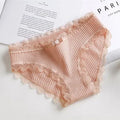 Lingerie Underwear Women Bow New Lace Panties Briefs Low Waist Solid Color Girls Cotton Femal Ropa Interior Femenina K019