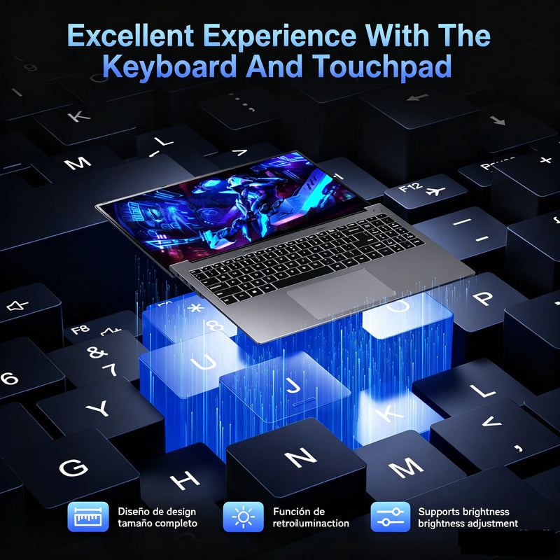 NIPOGI 16" FHD Laptop AMD Ryzen 9 6900HX 16GB LPDDR5 RAM - Visuel 2 | SAMAG