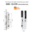 Smart Lock with Camera Door Viewer Waterproof IP66 Tuya WiFi Fingerprint Password Sliding RFID Card Sliding Electronic Door Lock