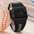SANDA New Mens Watch Led Digital Display Date Wristwatch Square Dial Chronograph Man Sport Outdoor Electronic Watches