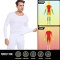 2PCS Mans Winter Thermal Underwear Set Warmth Slim Body High Elasticity Comfortable Top & Bottom Set Long Sleeves Autumn Clothes
