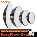 Godox EazyFlow Octa 60/90/120/150 Foldable Softbox Quick Release Portable Lighting Diffuser for Photography Studio