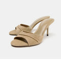 **Fashionable and Hot Selling Casual Fish Mouth Women's Slippers Summer New Elegant/sexy Pointed Banquet High-heeled Slippers