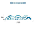 Cartoon Dolphin Wall Sticker Self-adhesive Blue Children's Room Bedside Soft Bag Anti-collision Cartoon Background Wall Backrest