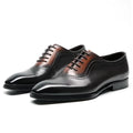 Men's Square-toe Lace-up Leather Shoes New Style First-layer Cowhide Oxfords Man Shoes Business Formal Shoes Wedding Office Shoe