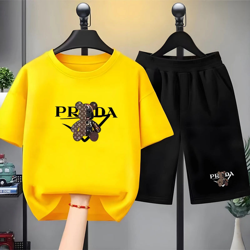 Kids Little Bear Letters T - shirt Summer Clothing - View 7 | SAMAG