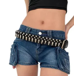 Hot Selling Punk Rivet Belts for Men Women, European American Style Studded Waist Belt, Fashion Versatile Jeans Belt for Casual Party Cosplay Gifts