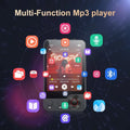128GB MP3 player (with Bluetooth 5.3), 2.4’ portable full touchscreen music player (with speakers and Micro SD card slot)