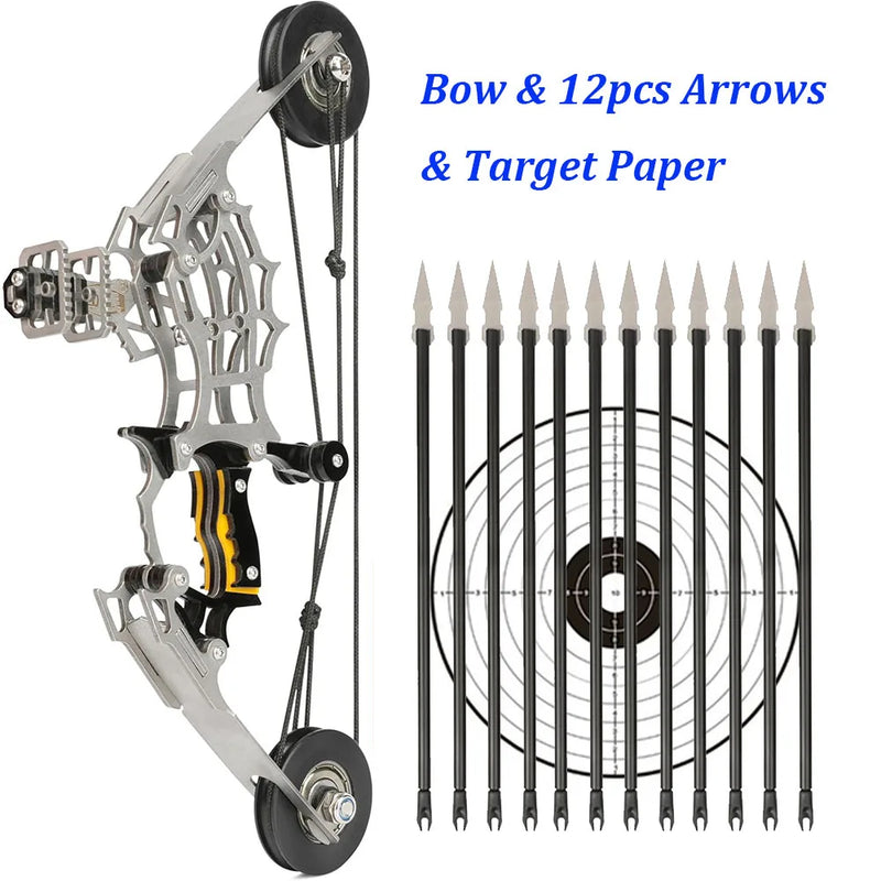 Mini Compound Bow Archery with 12 Arrows and Target | SAMAG