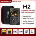 HiFi Walker H2 Digital Music Player MP3 with ESS9218 Chip, Bluetooth 5.2, DSD,USB DAC,Lossless Flac, 64G up to 512G 12H Playback