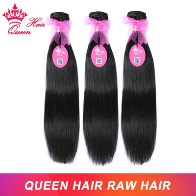 Queen Hair Raw Straight 100% Human Unprocessed Bundles | SAMAG