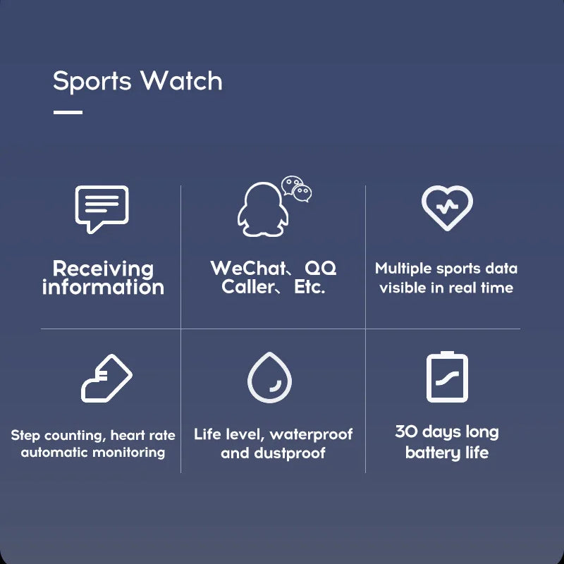 116plus Smart Watch Men and Women Full Touch Screen Sport Fitness Watch Man IP67 Waterproof Bluetooth For Ios Android Smartwatch