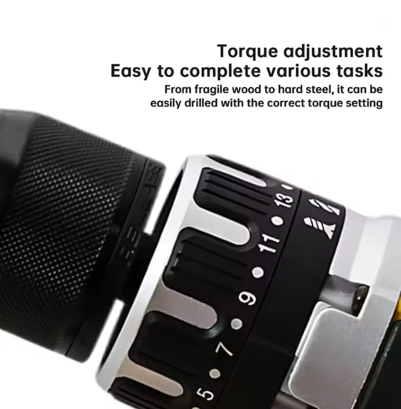 Lithium Battery Cordless Electric Screwdriver, Multifunctional Hand Impact Drill Combo Tool Set, Portable - View 6 | SAMAG