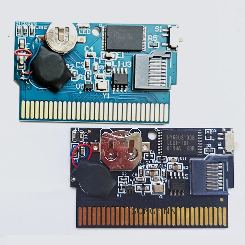 Superior Retro All in 1 EZ 16 32 Bit Video Game Card Junior Definitive Air Paralle Real-Time Clock RTC Save