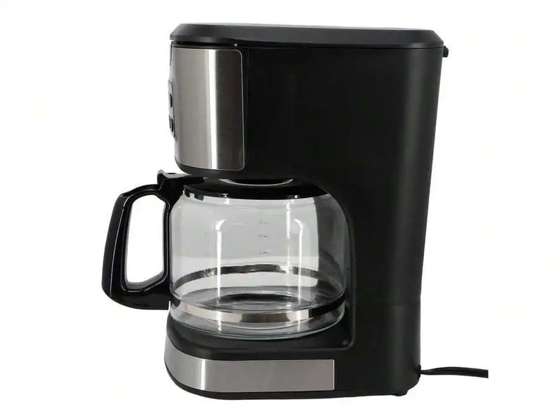 12-Cup Programmable Coffee Maker In Black With Stainless Steel Accents